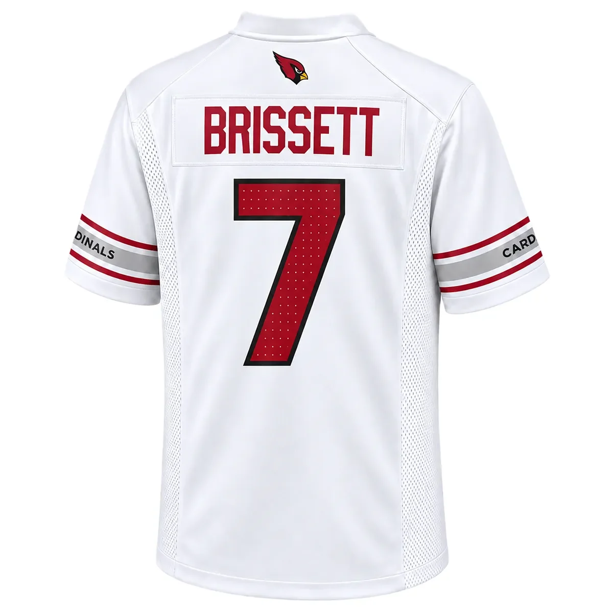 Arizona Cardinals Jacoby Brissett White Jersey – back view