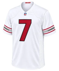 Arizona Cardinals Jacoby Brissett White Jersey – front view