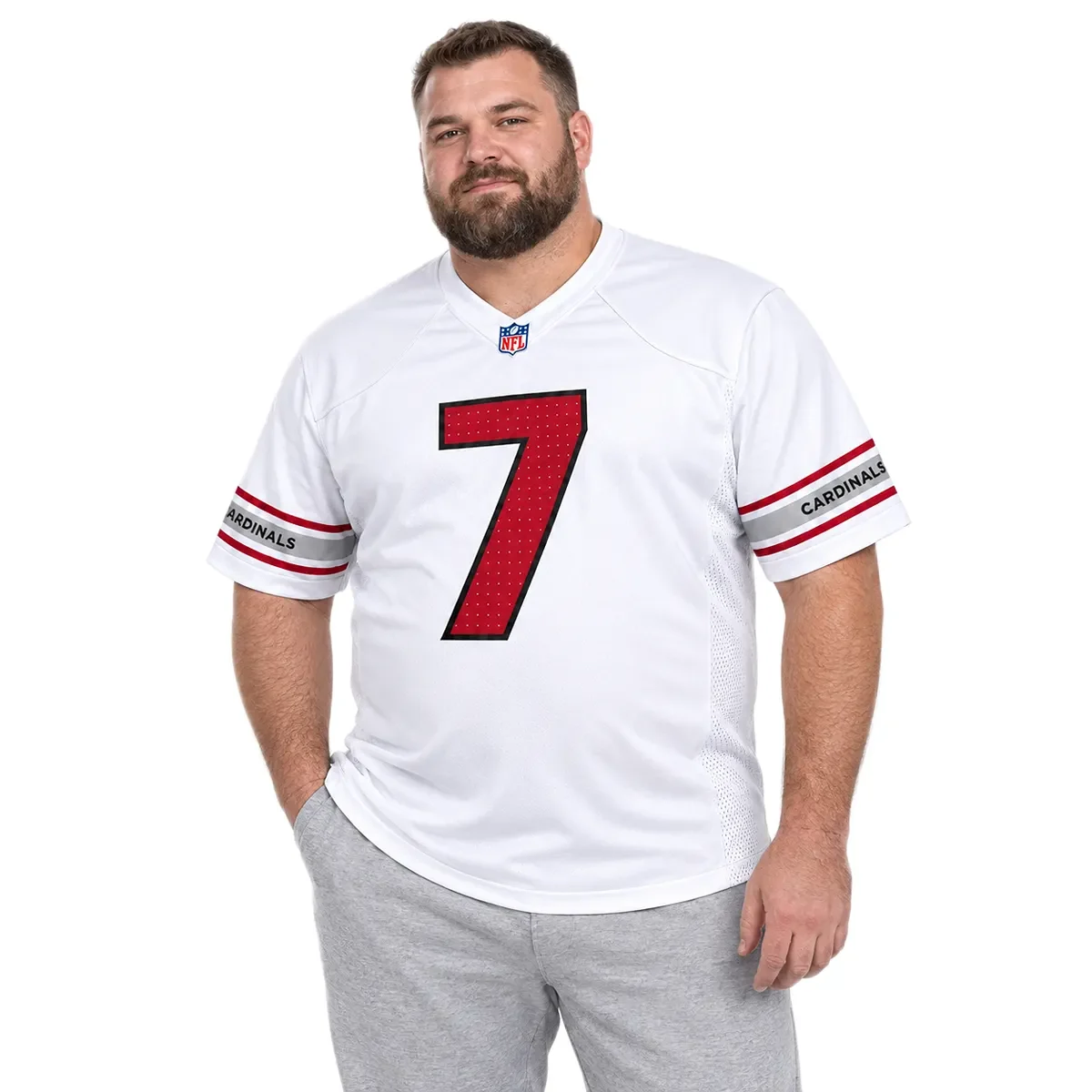 Arizona Cardinals Jacoby Brissett White Jersey – alternate view 5