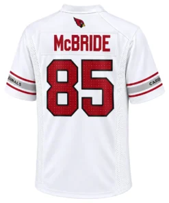 Arizona Cardinals Trey McBride White Jersey – back view
