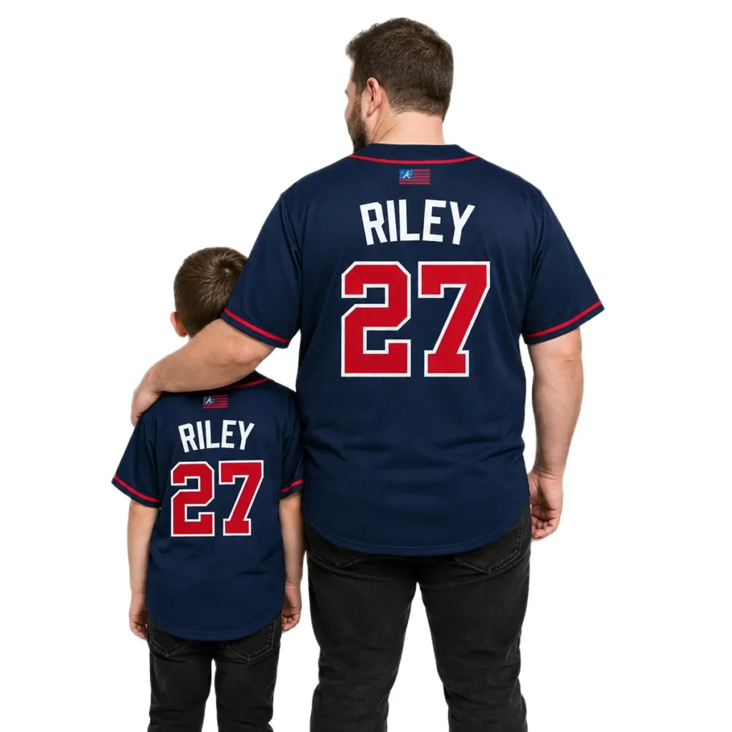 Atlanta Braves Austin Riley Alternate Jersey – Custom Name & Number Edition