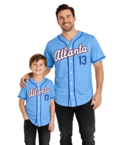 Atlanta Braves Austin Riley Blue Jersey – dad son view