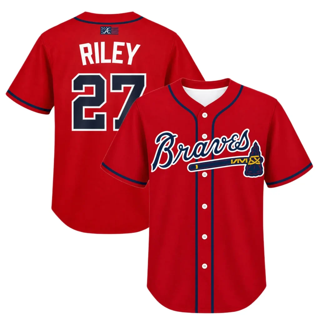 Atlanta Braves Austin Riley Red Jersey – Game Day Fan Jersey
