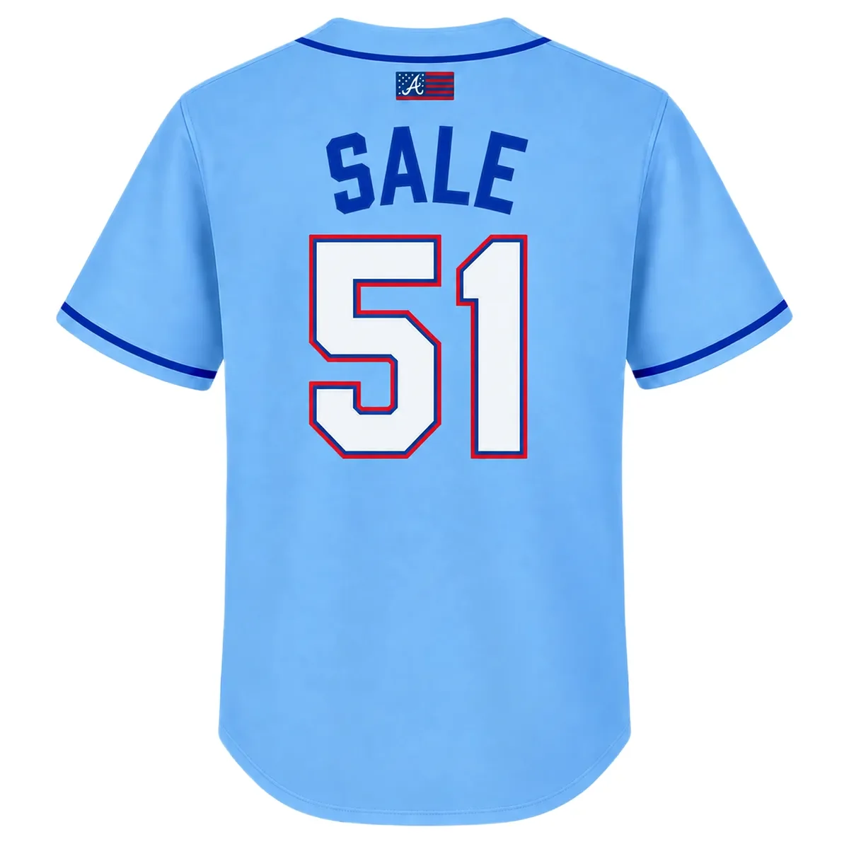 Atlanta Braves Chris Sale Jersey – back view