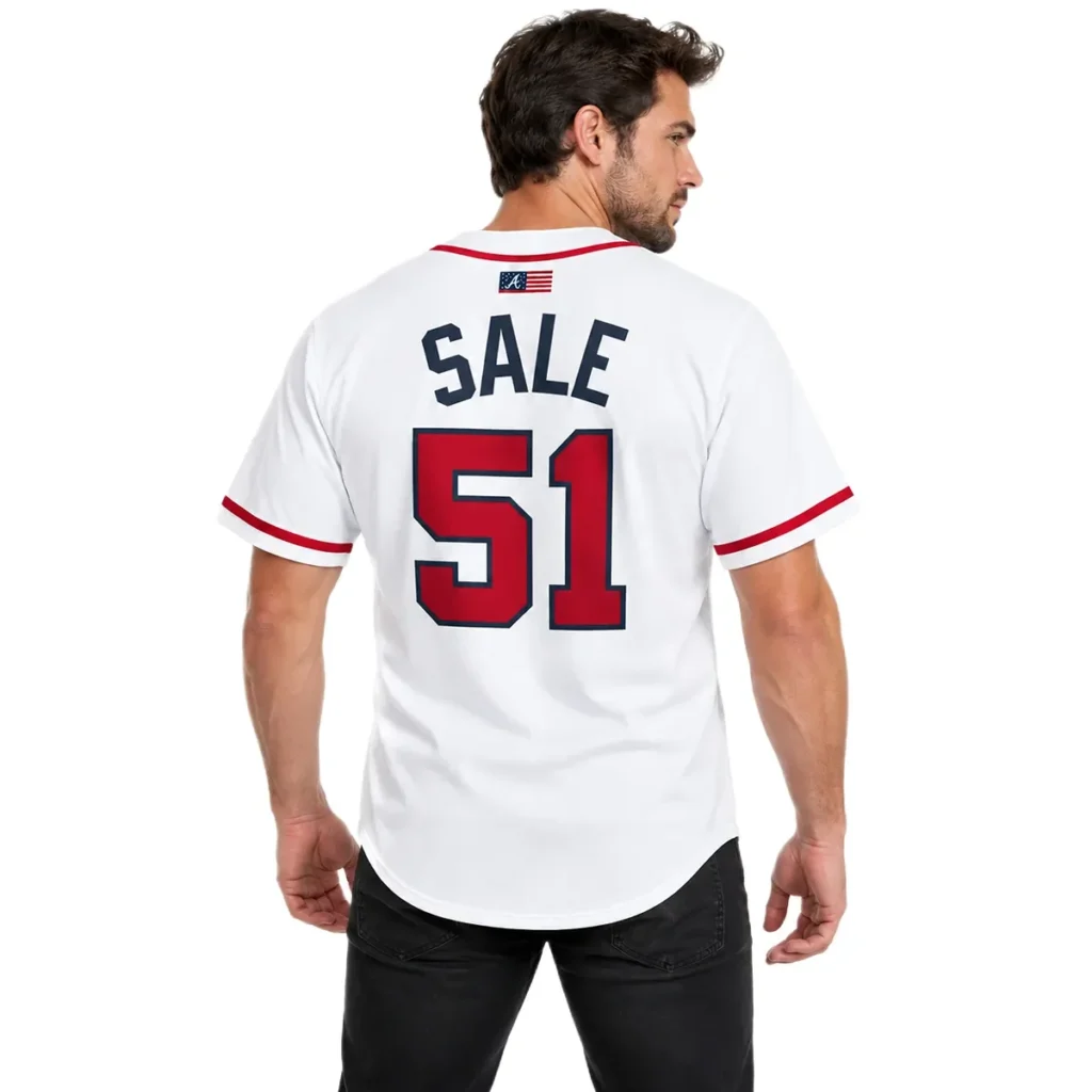 Atlanta Braves Chris Sale Jersey – Name & Number Fan Jersey