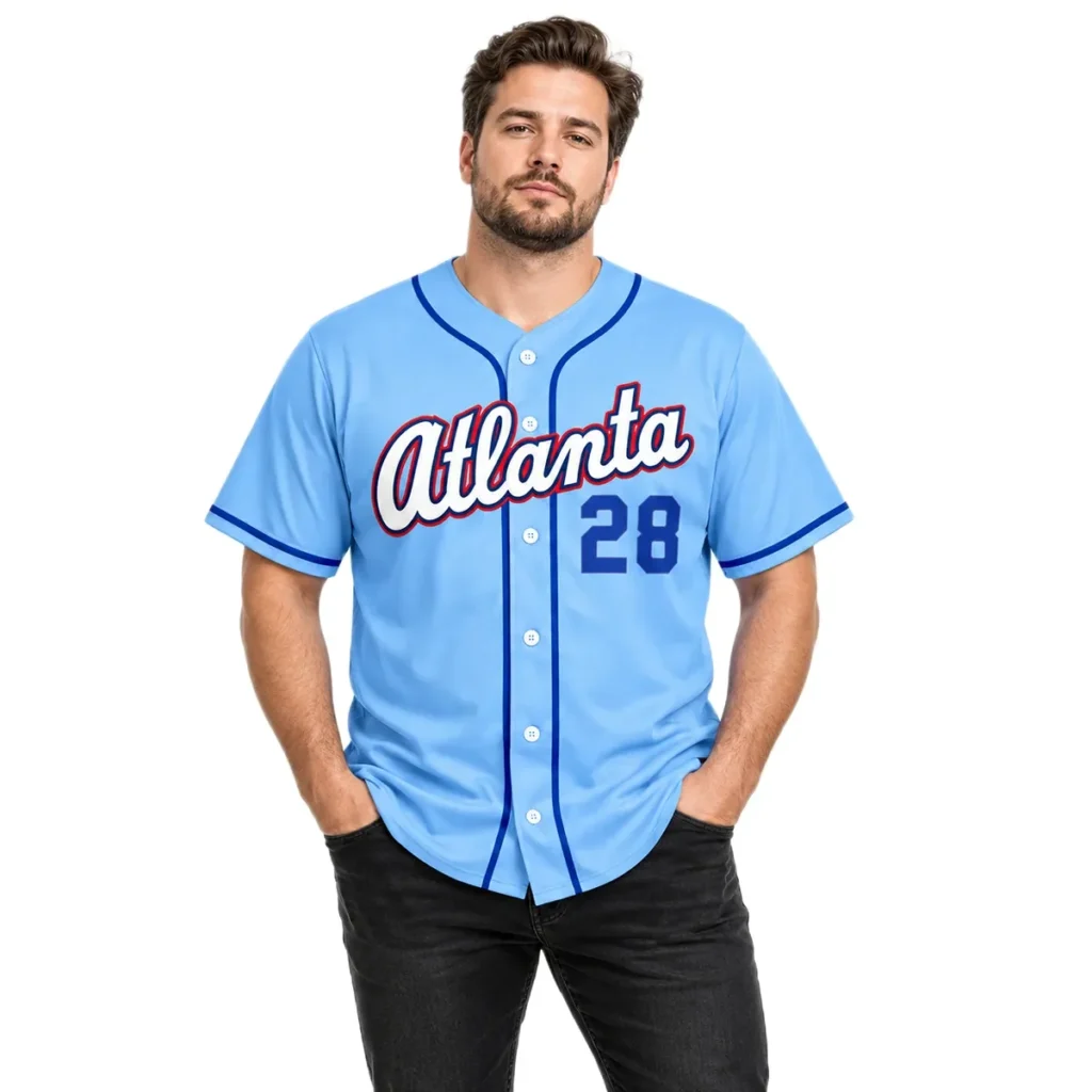 Atlanta Braves Matt Olson Blue Jersey – Name & Number Fan Jersey