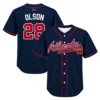 Atlanta Braves Matt Olson Navy Alternate Jersey