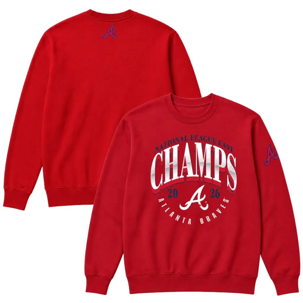 Atlanta Braves Red Champions Sweatshirt – Game Day Crewneck