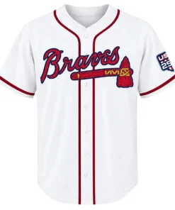 Atlanta Braves Ronald Acuña Jr. White Home Jersey – front view