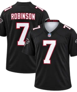 Atlanta Falcons Bijan Robinson Black Throwback Jersey