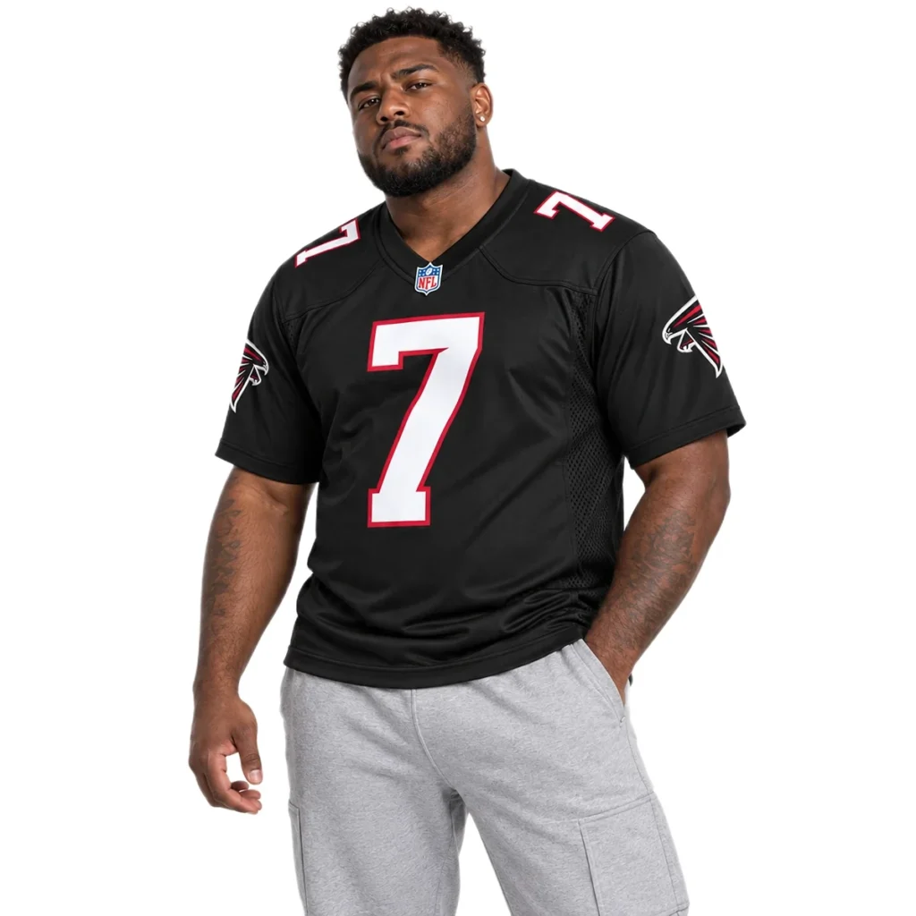 Atlanta Falcons Bijan Robinson Black Throwback Jersey – Matchday Fan Edition