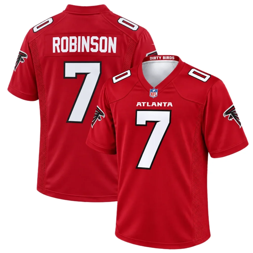 Atlanta Falcons Bijan Robinson Red Jersey – Matchday Fan Edition