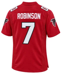 Atlanta Falcons Bijan Robinson Red Jersey – back view