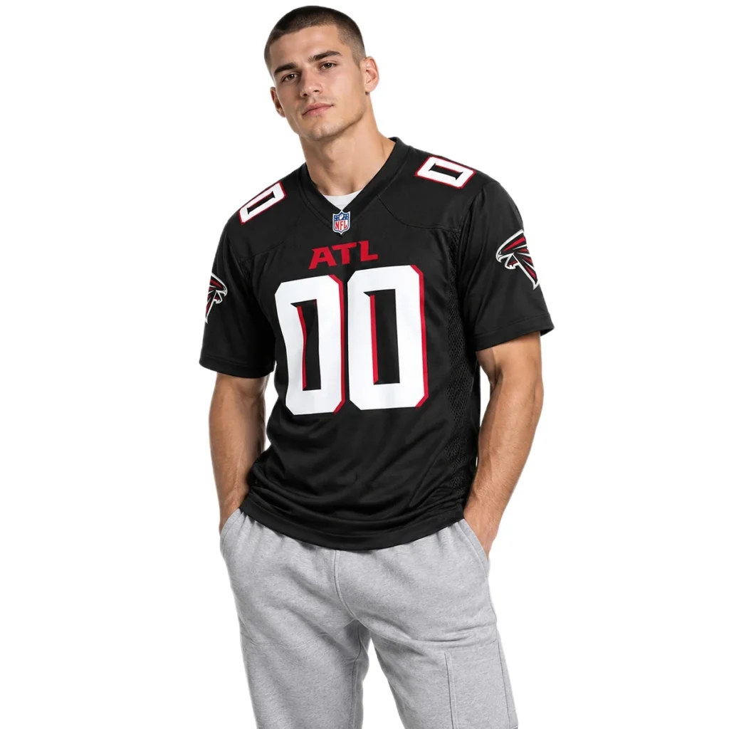 Atlanta Falcons Black Custom Jersey – Name & Number Fan Jersey