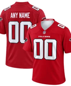 Atlanta Falcons Red Home Custom Jersey