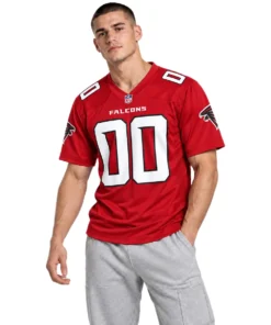 Atlanta Falcons Red Home Custom Jersey – model front view