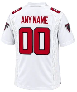 Atlanta Falcons White Custom Jersey – back view