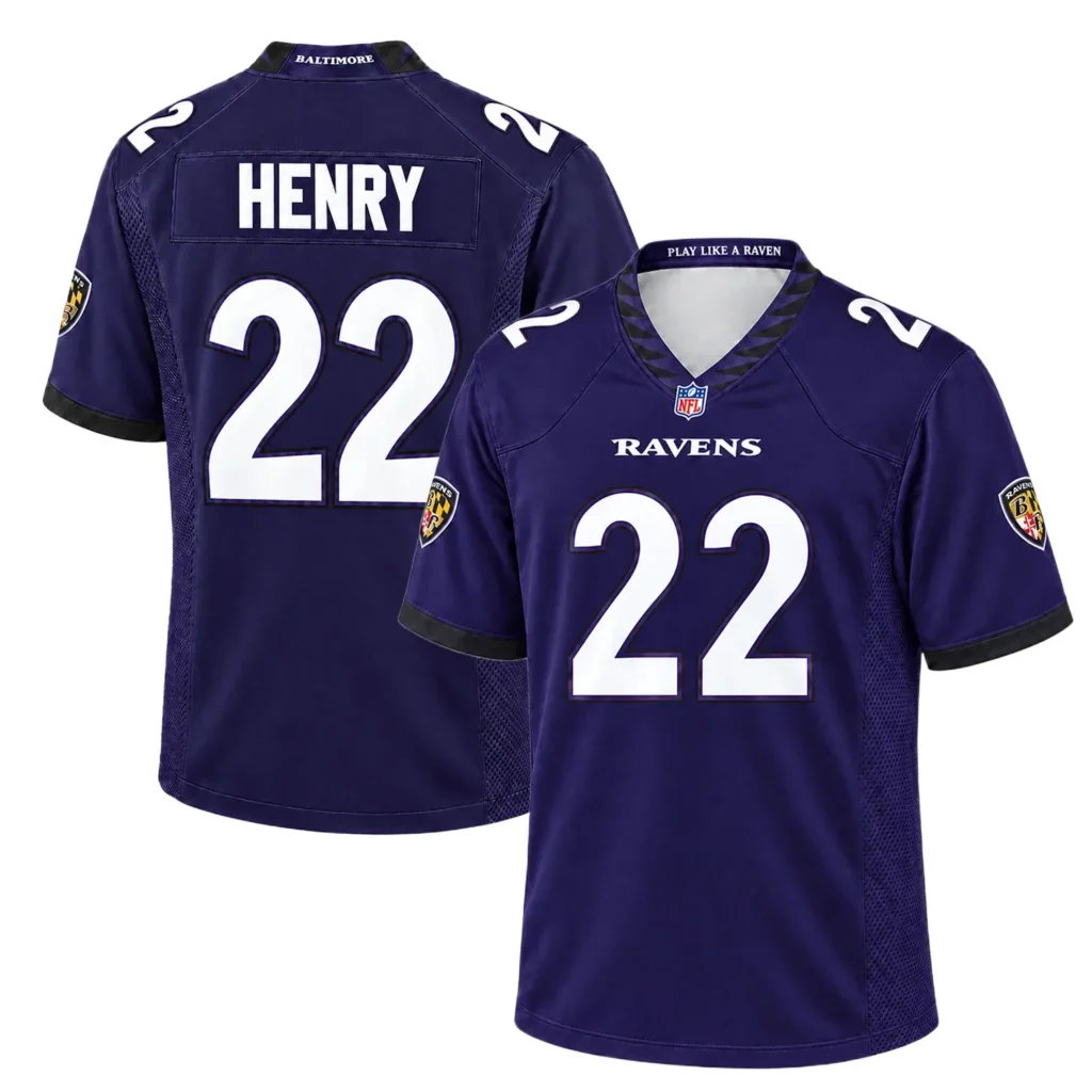Baltimore Ravens Derrick Henry Jersey – Stadium Ready Fan Style