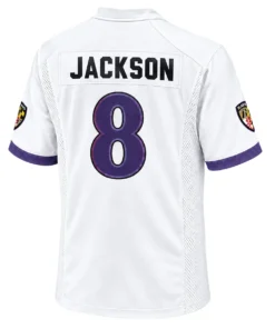 Baltimore Ravens Lamar Jackson Jersey – back view