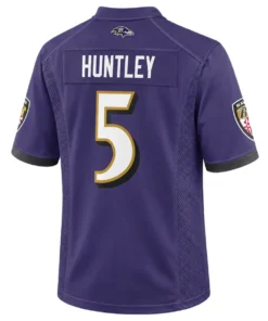 Baltimore Ravens Tyler Huntley Jersey – back view