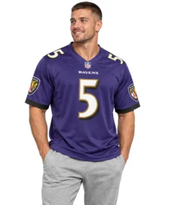 Baltimore Ravens Tyler Huntley Jersey – front view