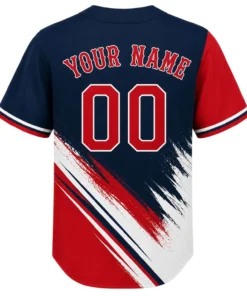 Boston Red Sox Red Custom Jersey – back view