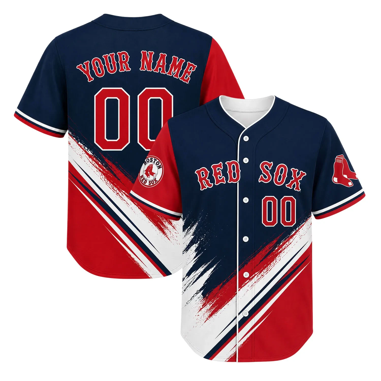 Boston Red Sox Red Custom Jersey