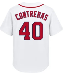 Boston Red Sox Willson Contreras Red Jersey – back view