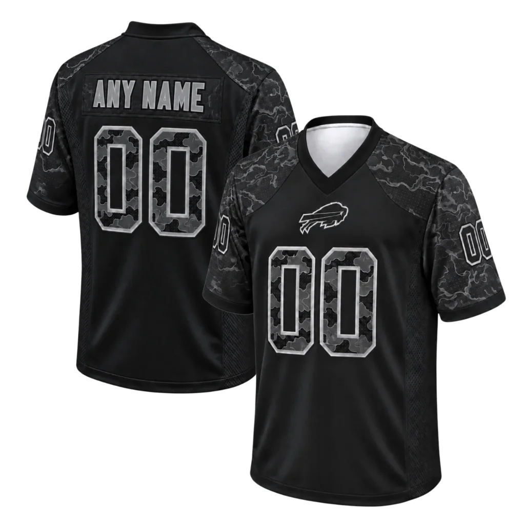 Buffalo Bills Black Camo Custom Jersey – Stadium Ready Fan Style