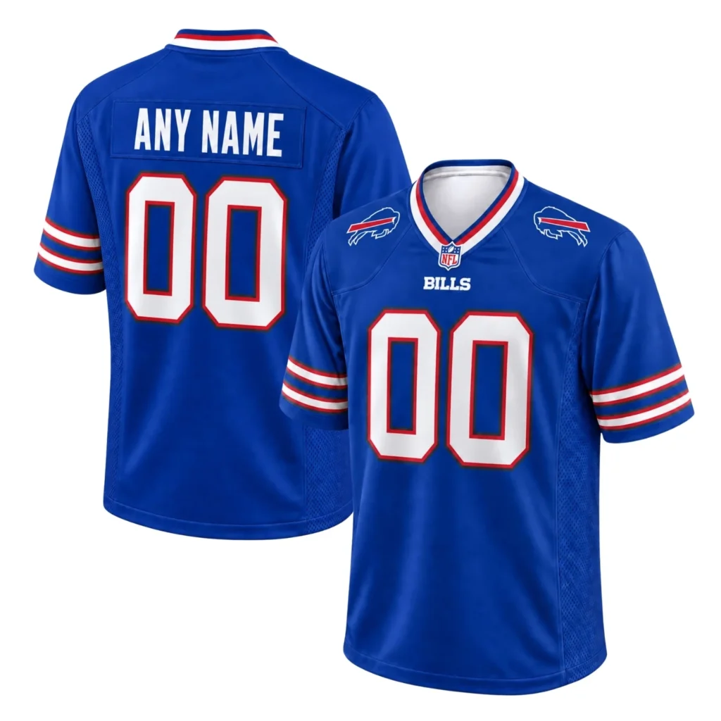 Buffalo Bills Blue Custom Jersey – Game Day Fan Jersey