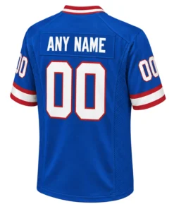 Buffalo Bills Blue Throwback Custom Jersey – back view