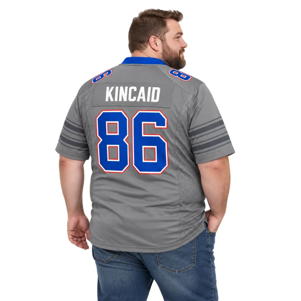 Buffalo Bills Dalton Kincaid Gray Jersey – Name & Number Fan Jersey