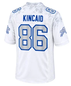 Buffalo Bills Dalton Kincaid Rivalries Jersey – back view