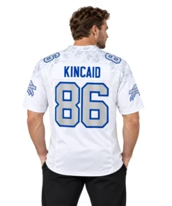 Buffalo Bills Dalton Kincaid Rivalries Jersey – model view