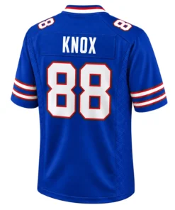 Buffalo Bills Dawson Knox Blue Jersey – back view