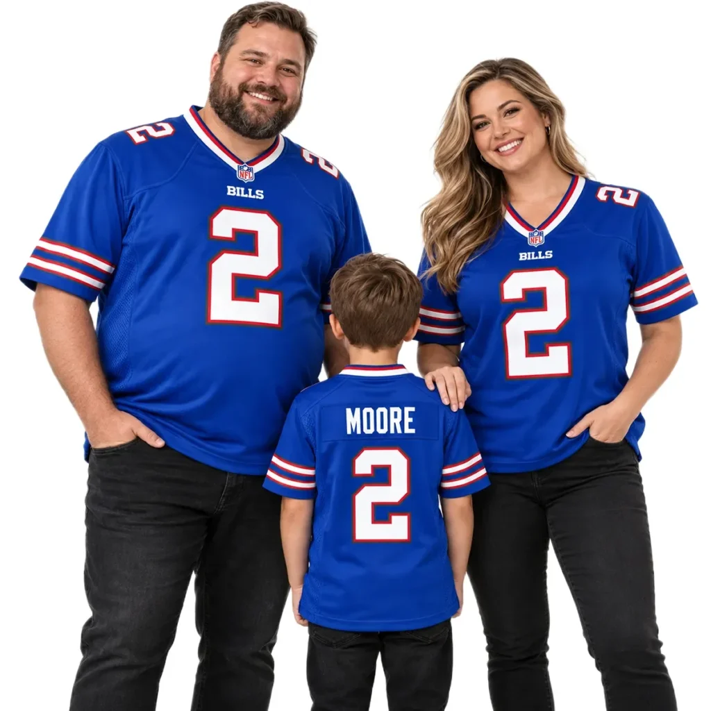 Buffalo Bills DJ Moore Home Jersey – Stadium Ready Fan Style