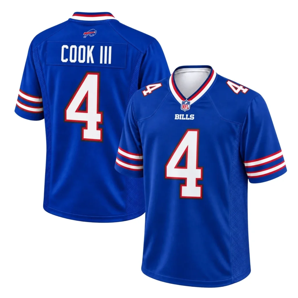 Buffalo Bills James Cook III Jersey – Game Day Fan Jersey