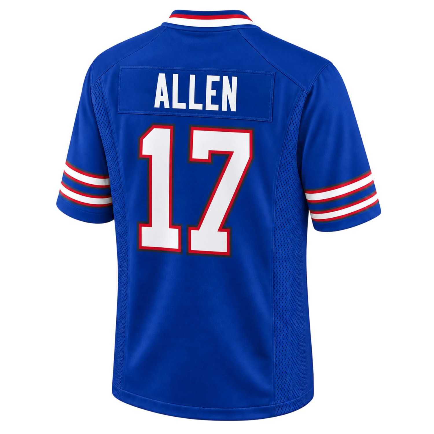 Buffalo Bills Josh Allen Blue Jersey – back view