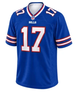 Buffalo Bills Josh Allen Blue Jersey – front view