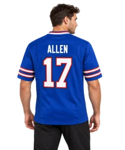 Buffalo Bills Josh Allen Blue Jersey – model view