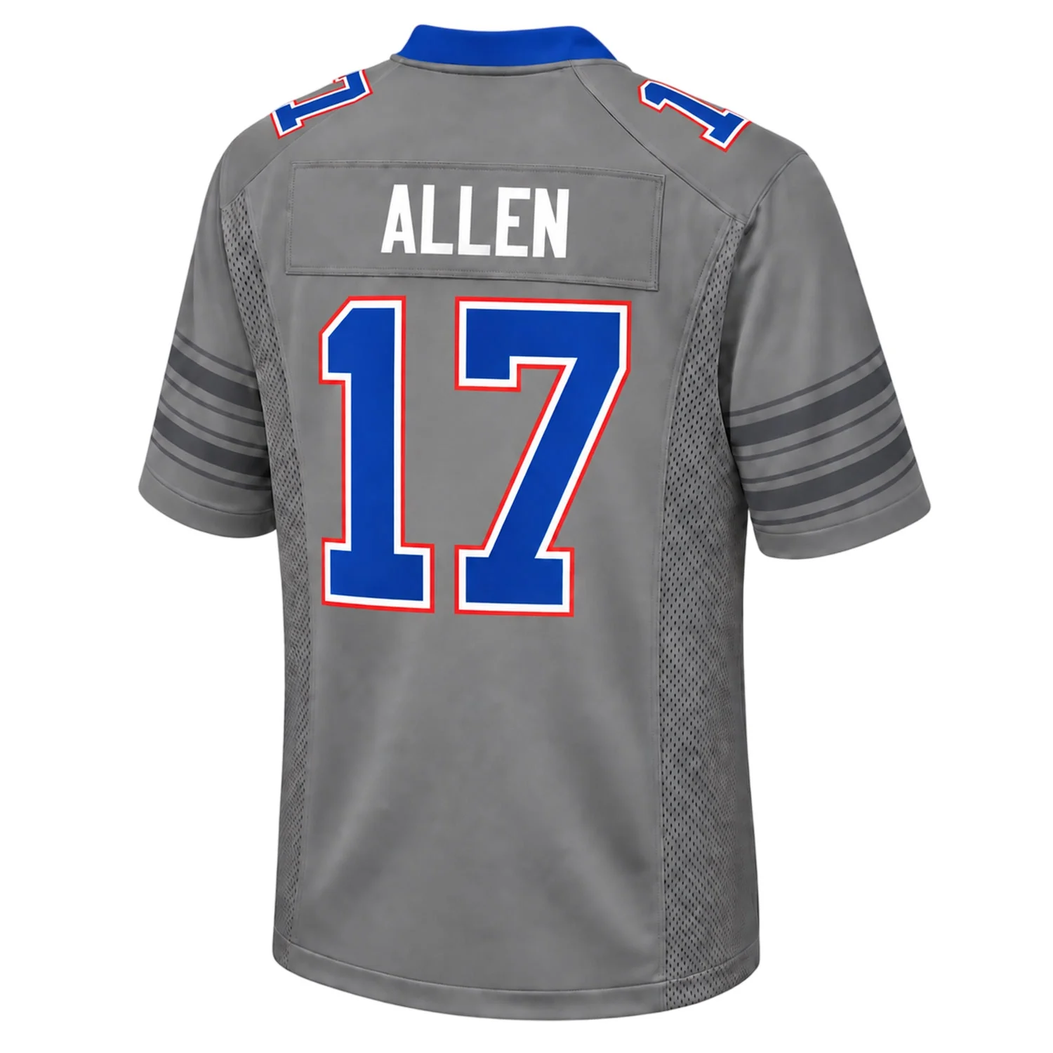 Buffalo Bills Josh Allen Gray Jersey – back view