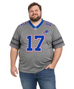 Buffalo Bills Josh Allen Gray Jersey – model view
