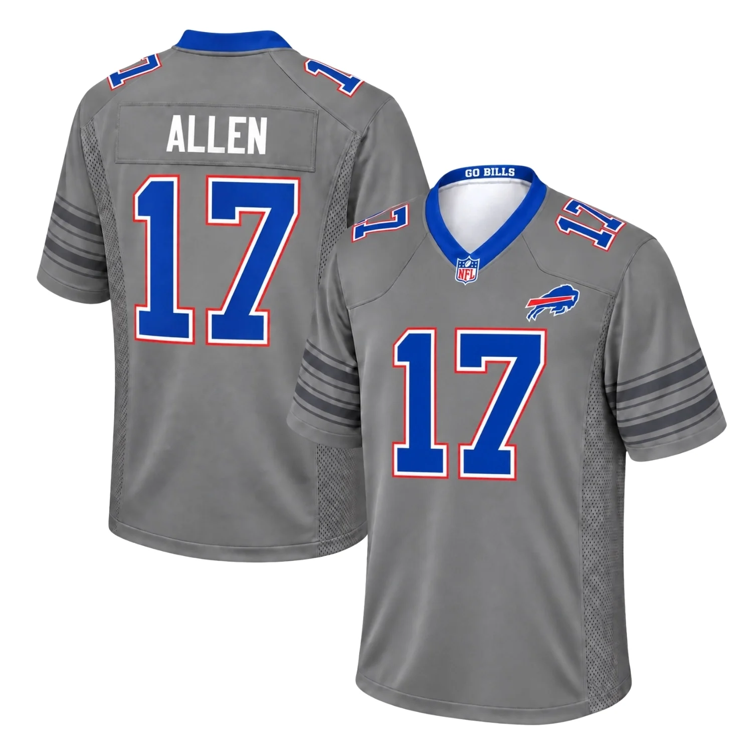 Buffalo Bills Josh Allen Gray Jersey