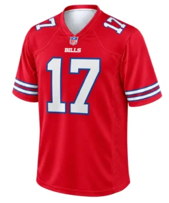 Buffalo Bills Josh Allen Red Jersey – front view