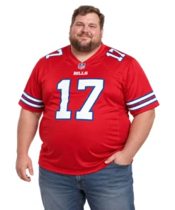 Buffalo Bills Josh Allen Red Jersey – model view