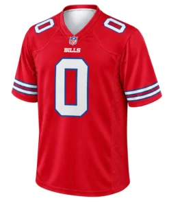 Buffalo Bills Keon Coleman Red Jersey – front view