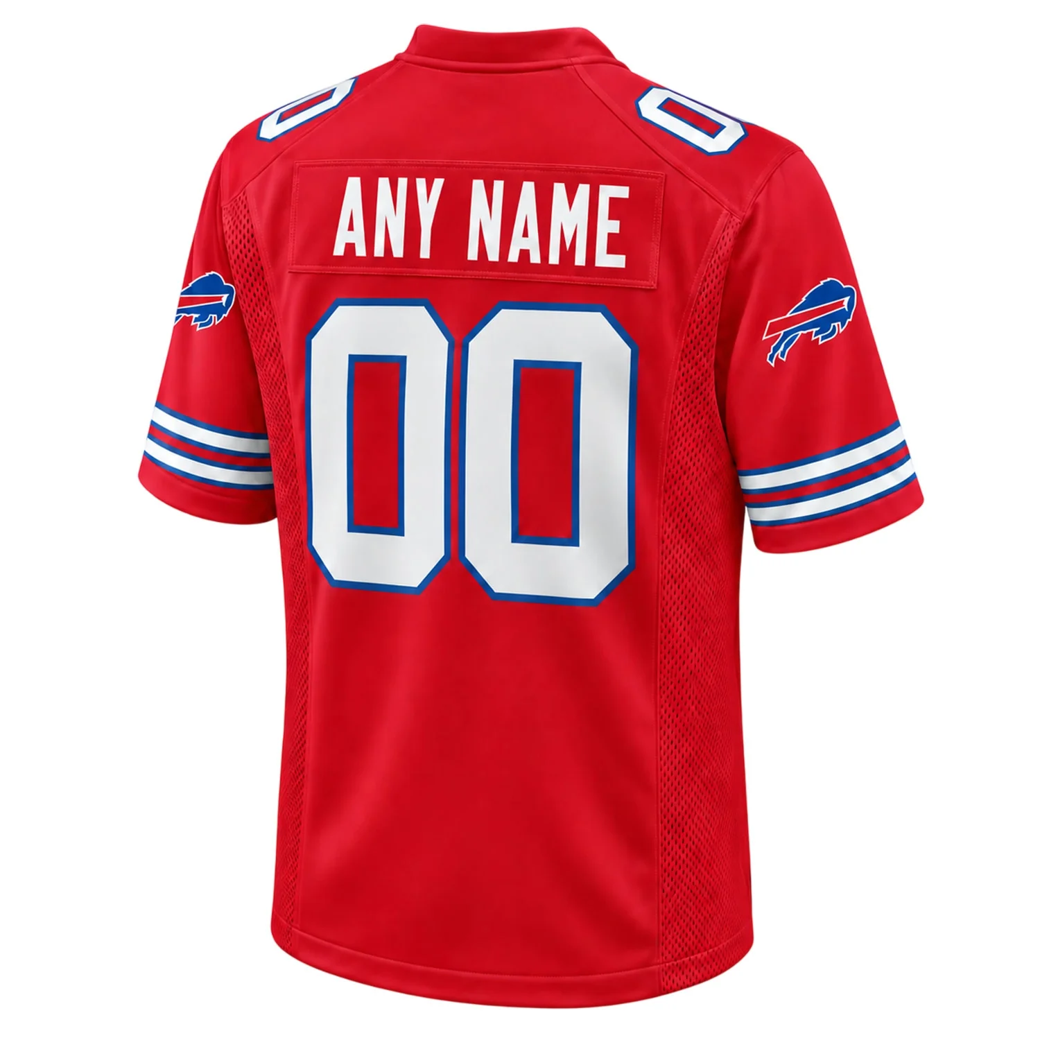 Buffalo Bills Red Classic Custom Jersey – back view