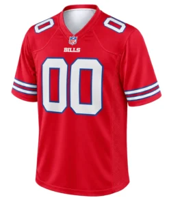 Buffalo Bills Red Custom Jersey – front view