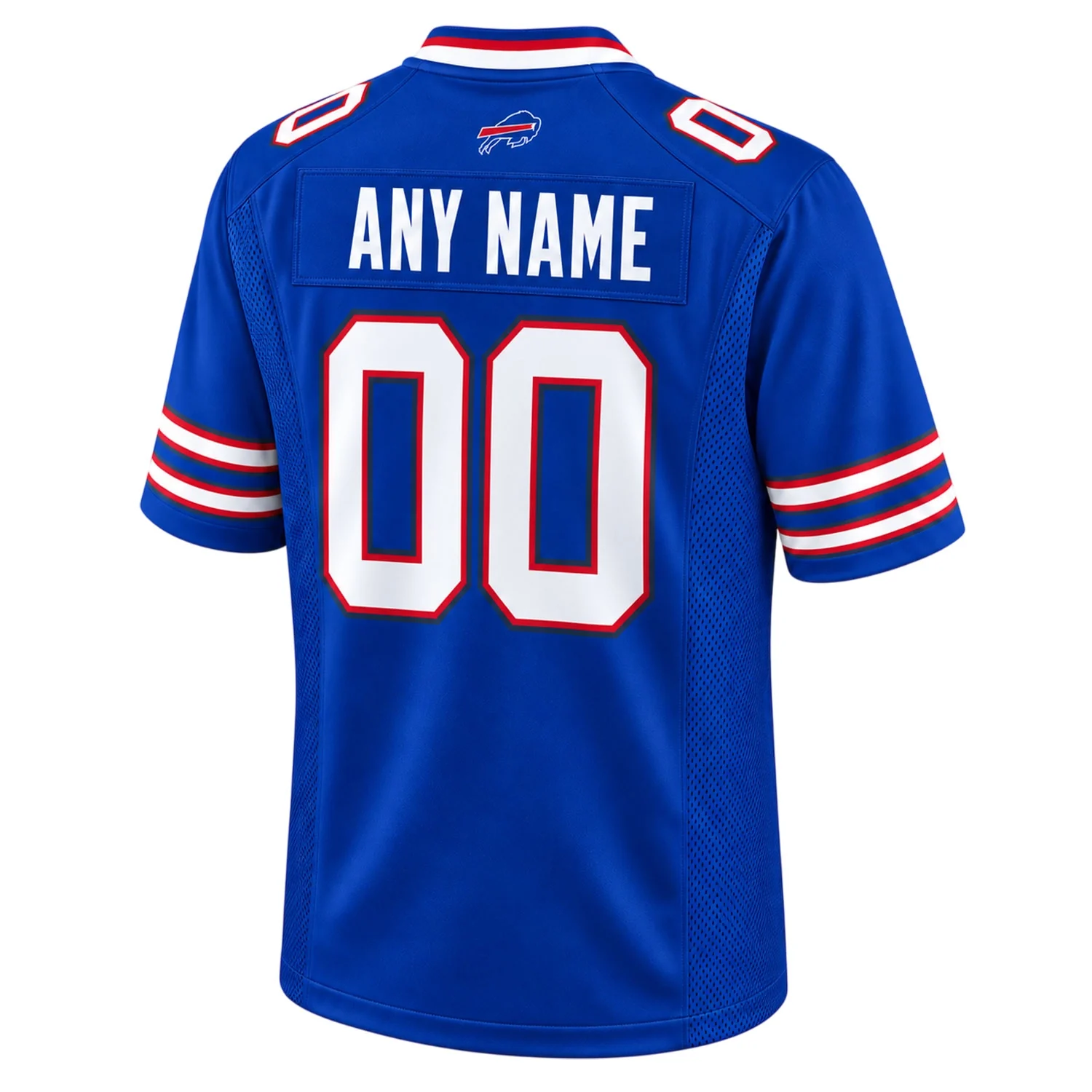 Buffalo Bills Royal Blue Custom Jersey – back view