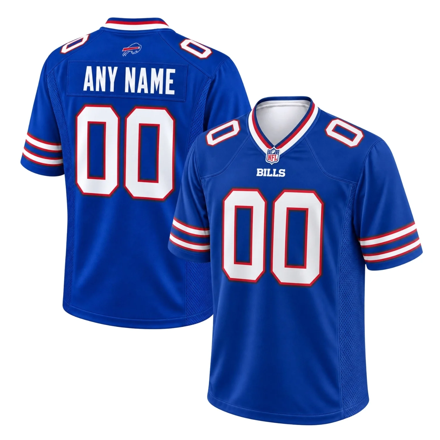 Buffalo Bills Royal Blue Custom Jersey